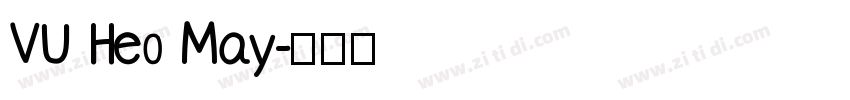 VU Heo May字体转换